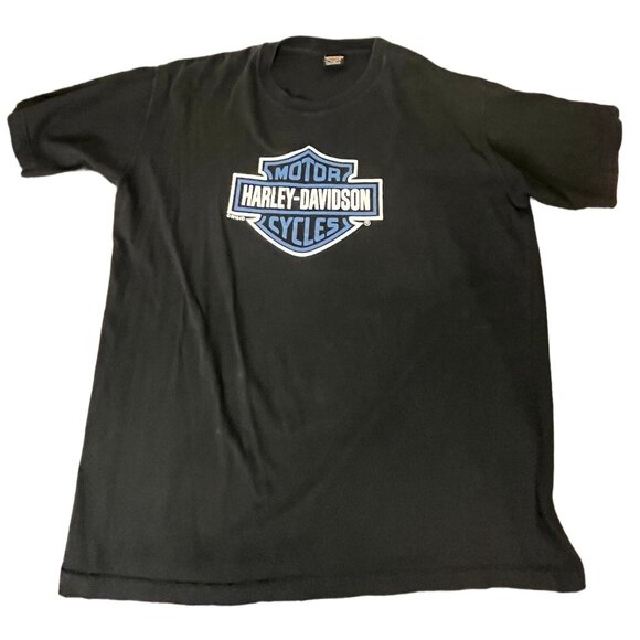 Harley-Davidson Motorcycles Buenos Aires Argentina 2XL XXL Men's Black & Blue Lo - Picture 2 of 7